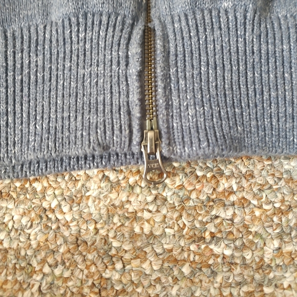 Banana Republic Men's Cardigan Sweater Small Blue Dual Zippers - Picture 3 of 10